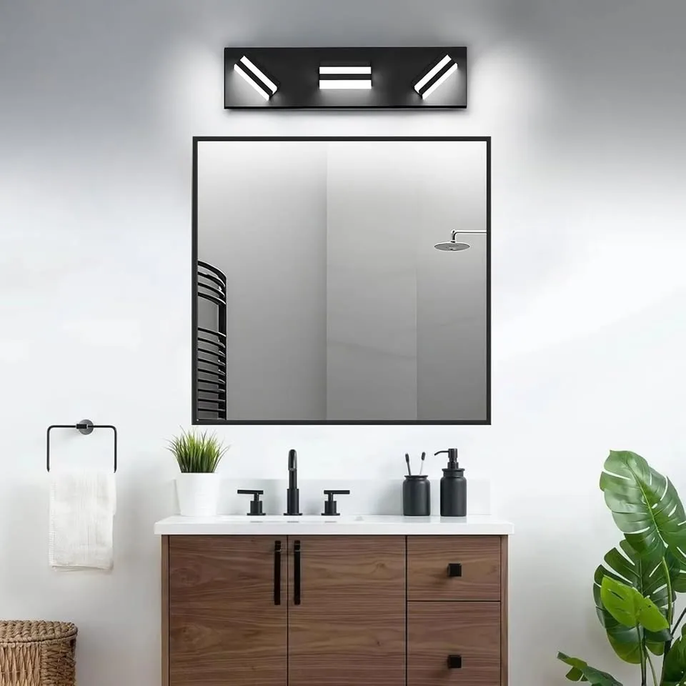 Modern LED Bathroom Vanity Light (3-Light Acrylic) image indicator(4)