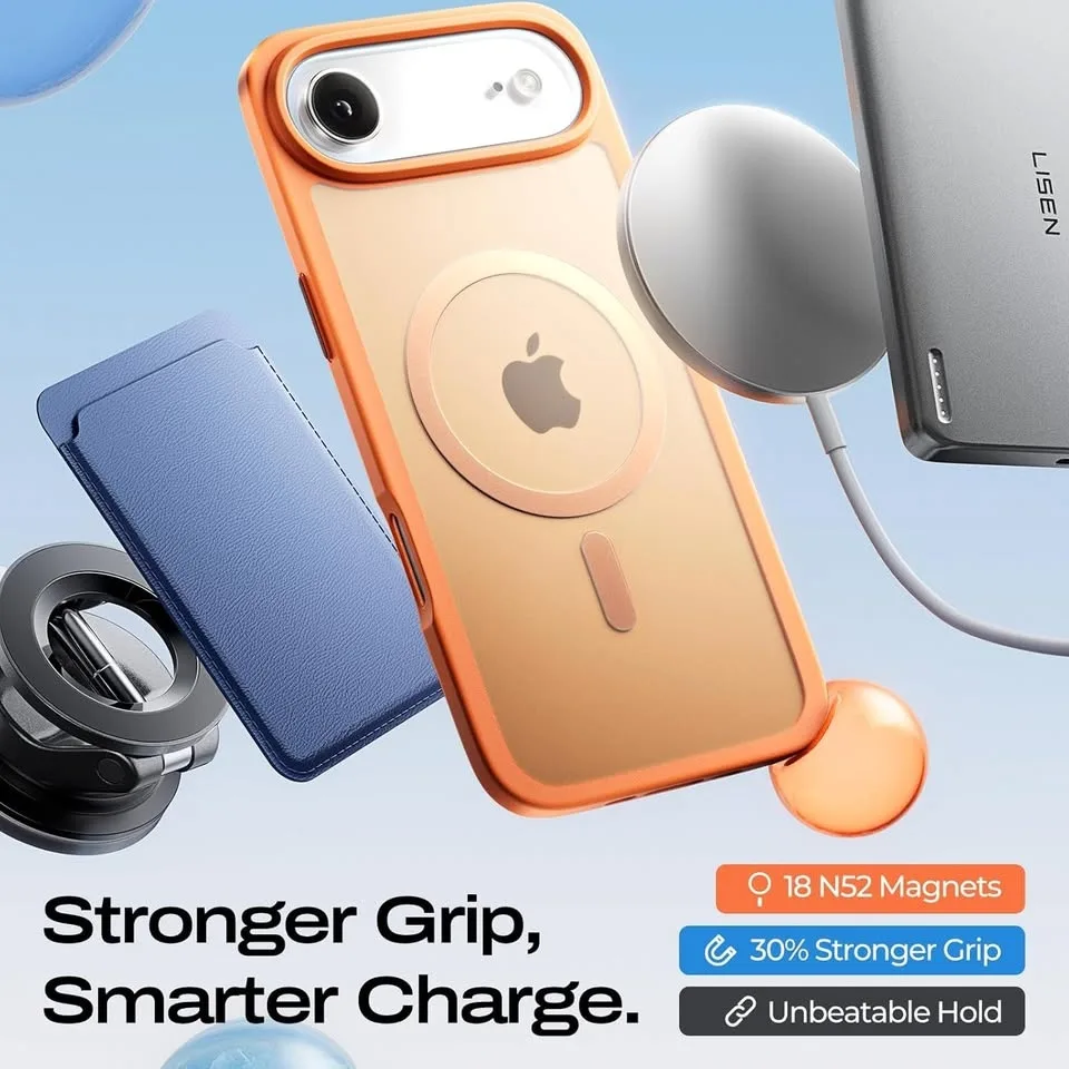 LISEN 3-Pack Magnetic Shockproof iPhone 17 Air Case image indicator(5)