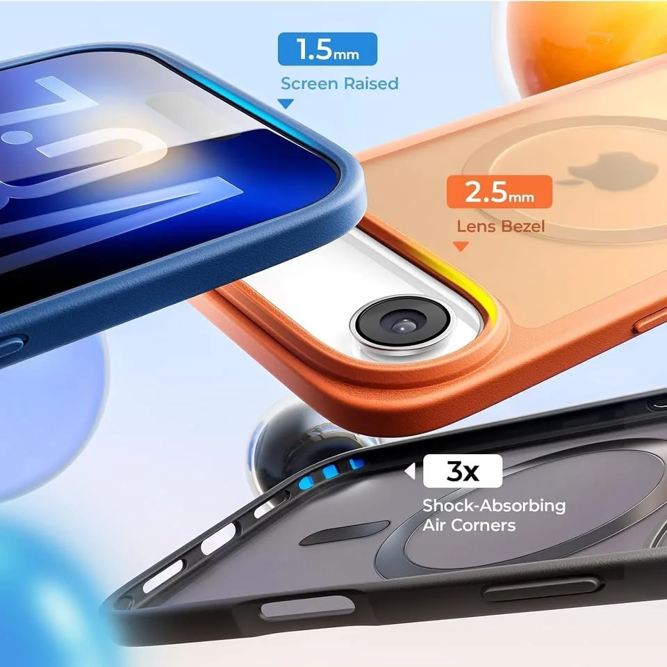 LISEN 3-Pack Magnetic Shockproof iPhone 17 Air Case image indicator(7)