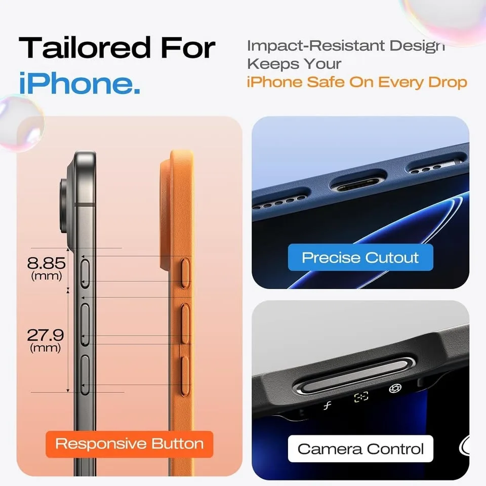 LISEN 3-Pack Magnetic Shockproof iPhone 17 Air Case image indicator(8)