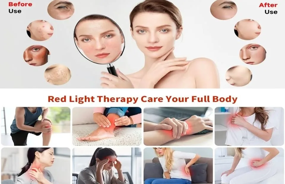 Red Light Therapy Lamp with Stand (Face & Body) image indicator(3)