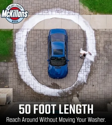 McKillans 50ft Gray Pressure Washer Hose (3/8" Quick Connect) image indicator(5)