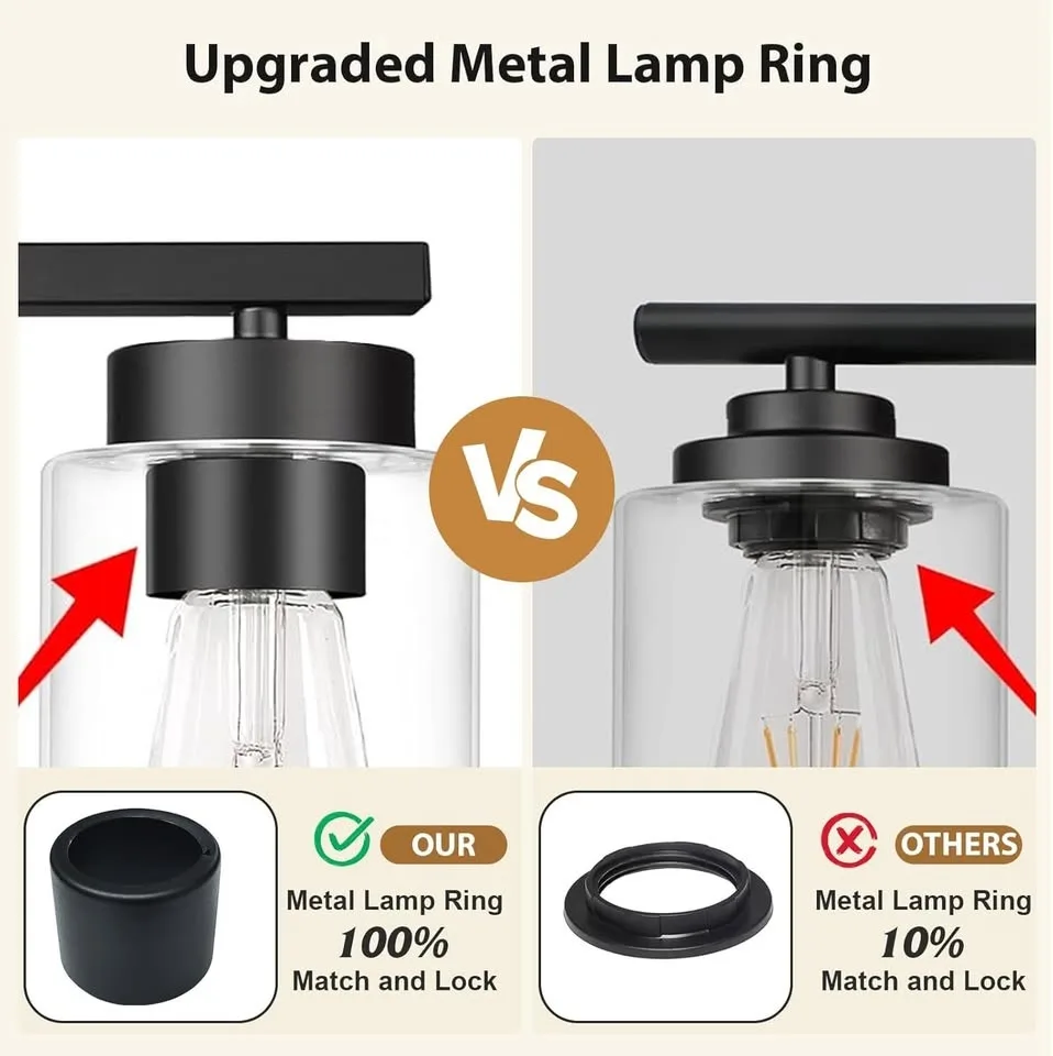 3-Light Black Bathroom Vanity Light image indicator(4)