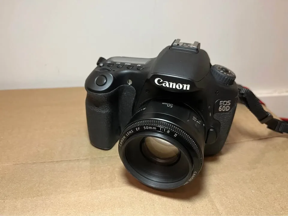 Canon EOS 60D + EF 50mm II lens+ bag image indicator(2)