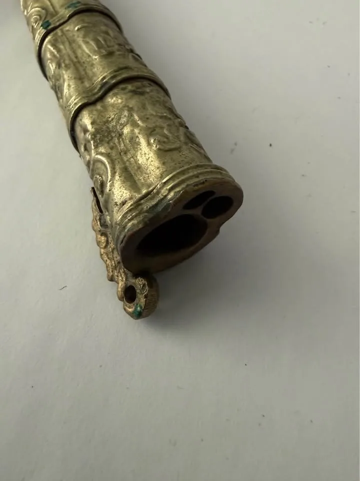 ANTIQUE ASIAN TIBETAN MONGOLIAN JAPANESE DINING SET (KNIFE & CHO image indicator(4)