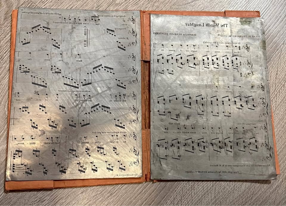 metal printing plate, The Wind's Laughter, 1918