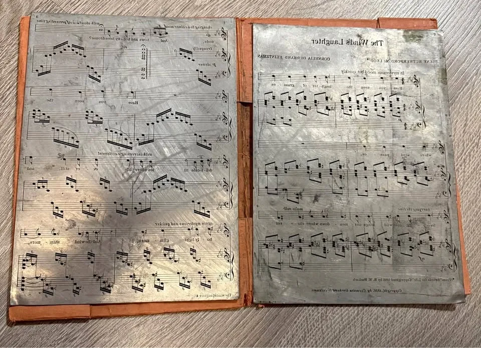 metal printing plate, The Wind's Laughter, 1918