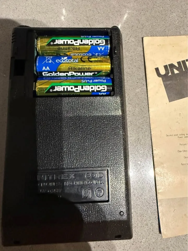 Unitrex 801D Vintage Calculator – Japan – Works image indicator(3)