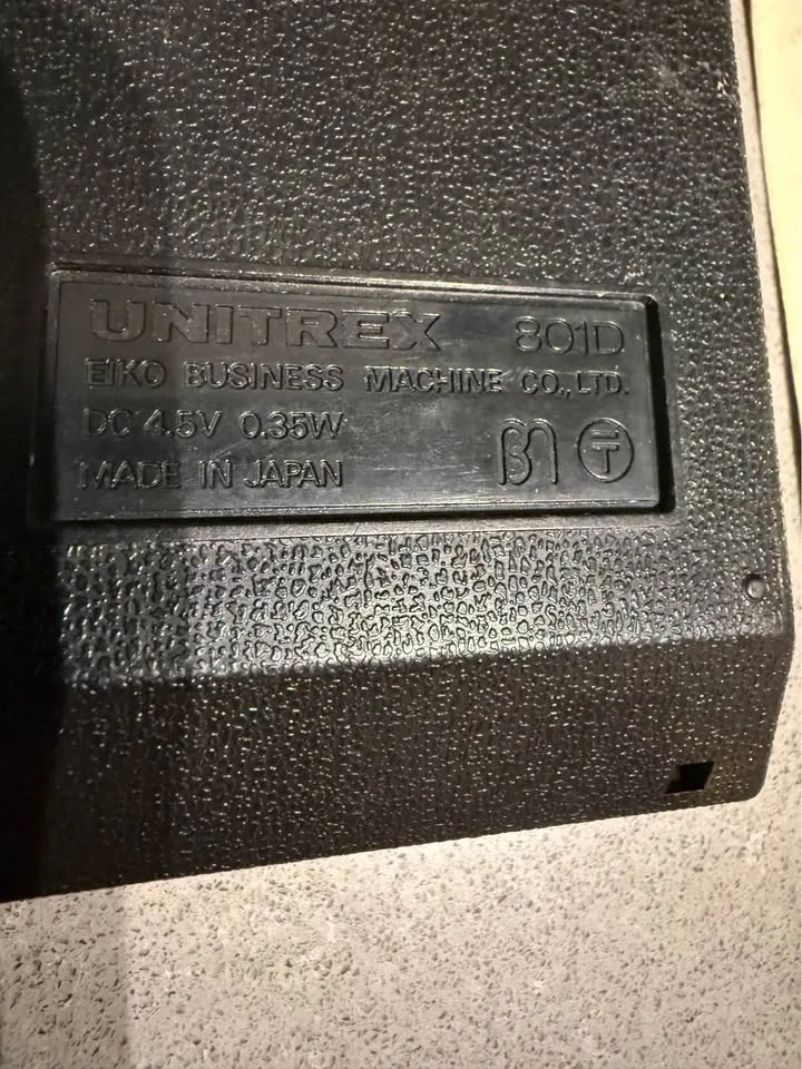 Unitrex 801D Vintage Calculator – Japan – Works image indicator(4)