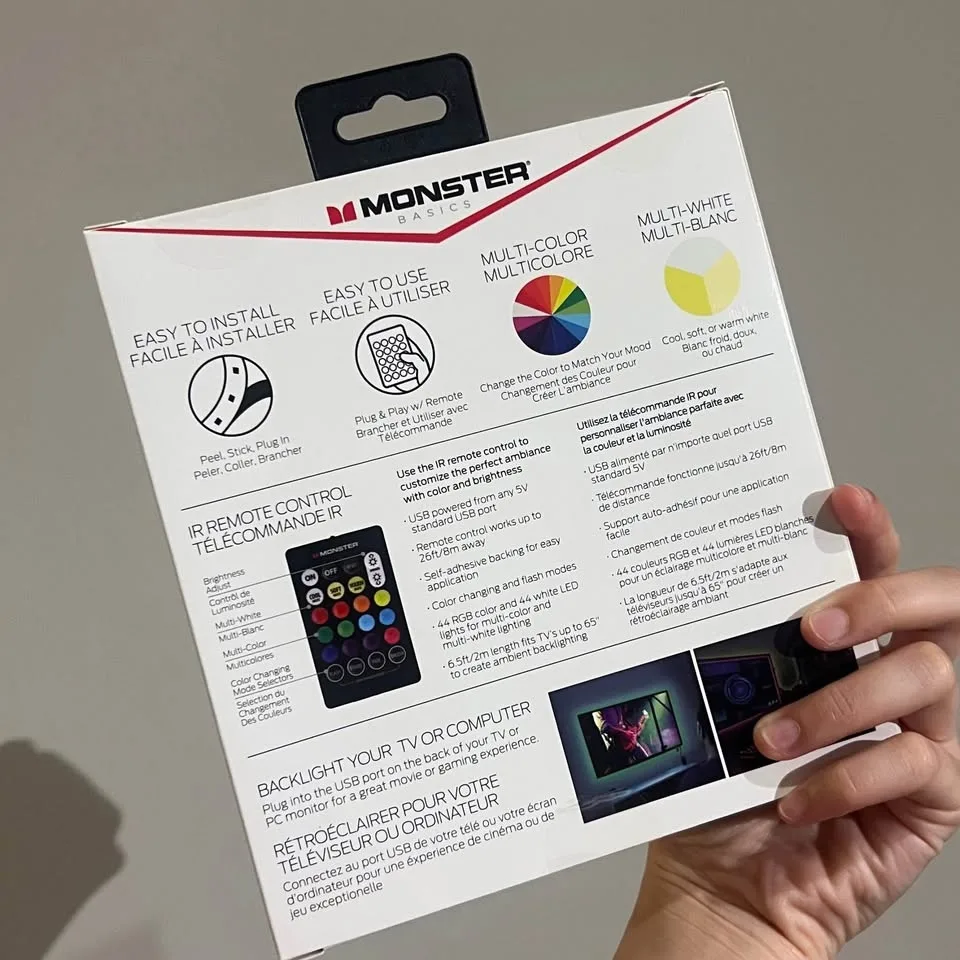 Monster USB LED Light Strip with Remote image indicator(2)