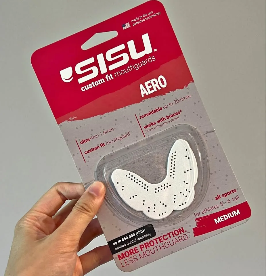 Sisu Aero Mouth Guard - Size Medium - Between 5 foot & 6 foot ta