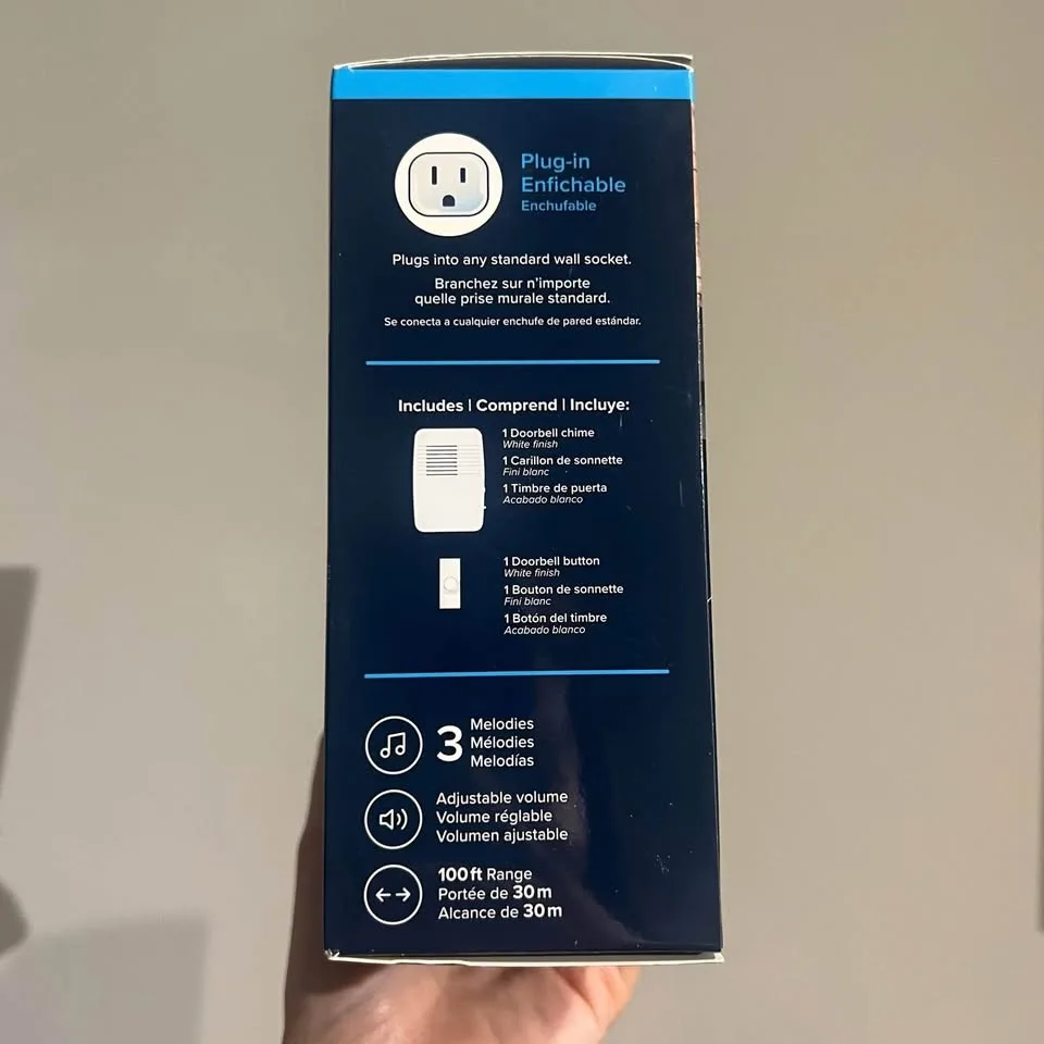 Heath/Zenith Wireless Plug-in Doorbell Chime Kit, White image indicator(5)