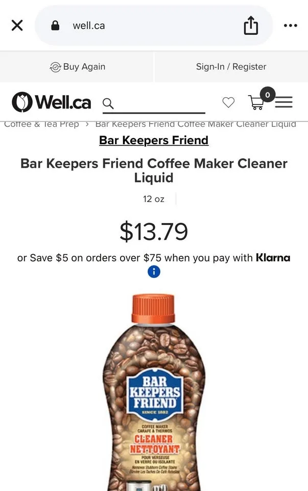Bar Keepers Friend Coffee Maker Cleaner image indicator(2)
