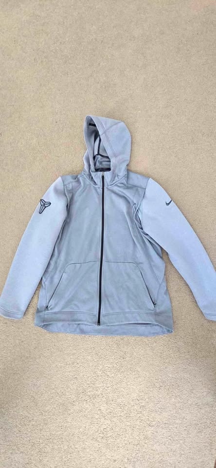 Nike Kobe Bryant Mamba Dri-FIT Full Zip Hoodie, Grey, Size XL