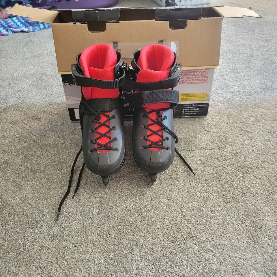 EEUC Adjustable boy's ice skates sz 12 to 2 image indicator(5)