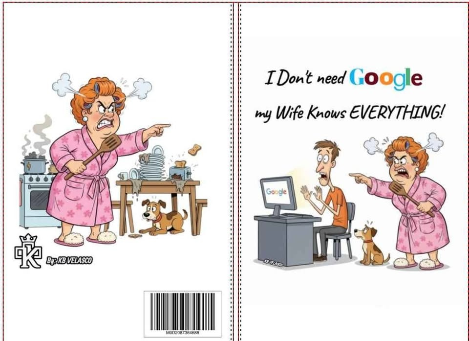 Funny journal I Don't need Google my wife knows everything line - photo 4