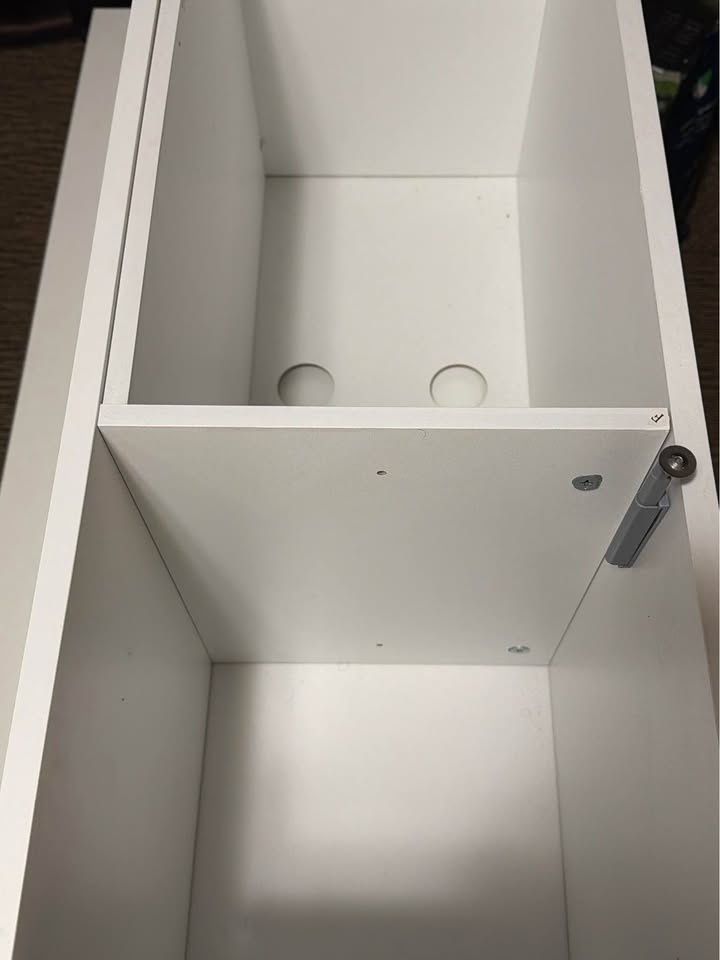 White Storage Cabinet / TV Stand - photo 2