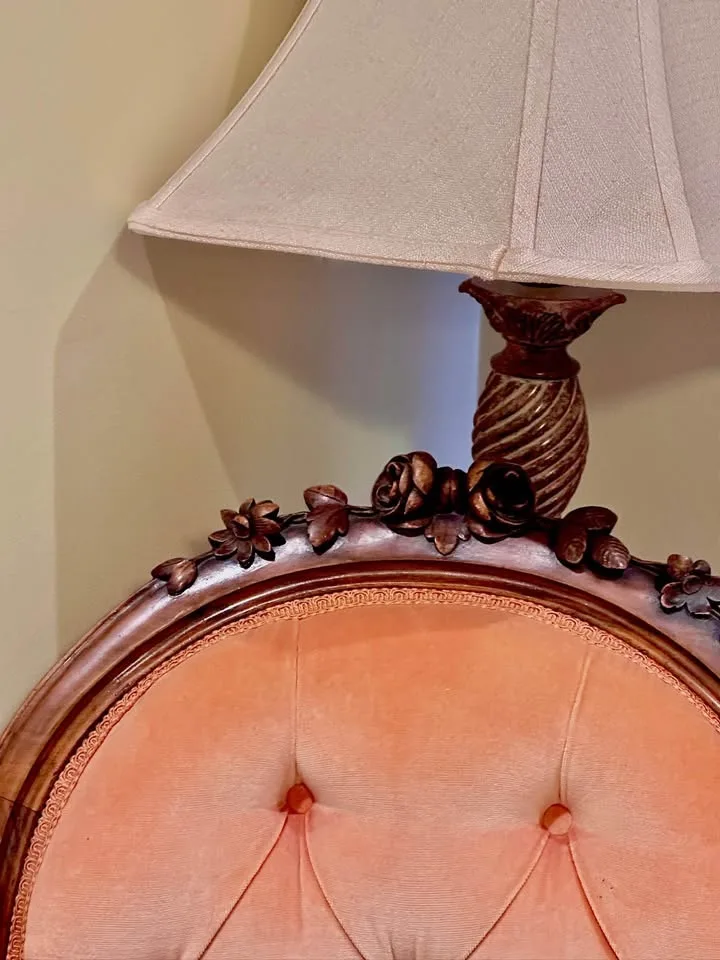 Victorian Carved Wood Tufted Armchair image indicator(4)