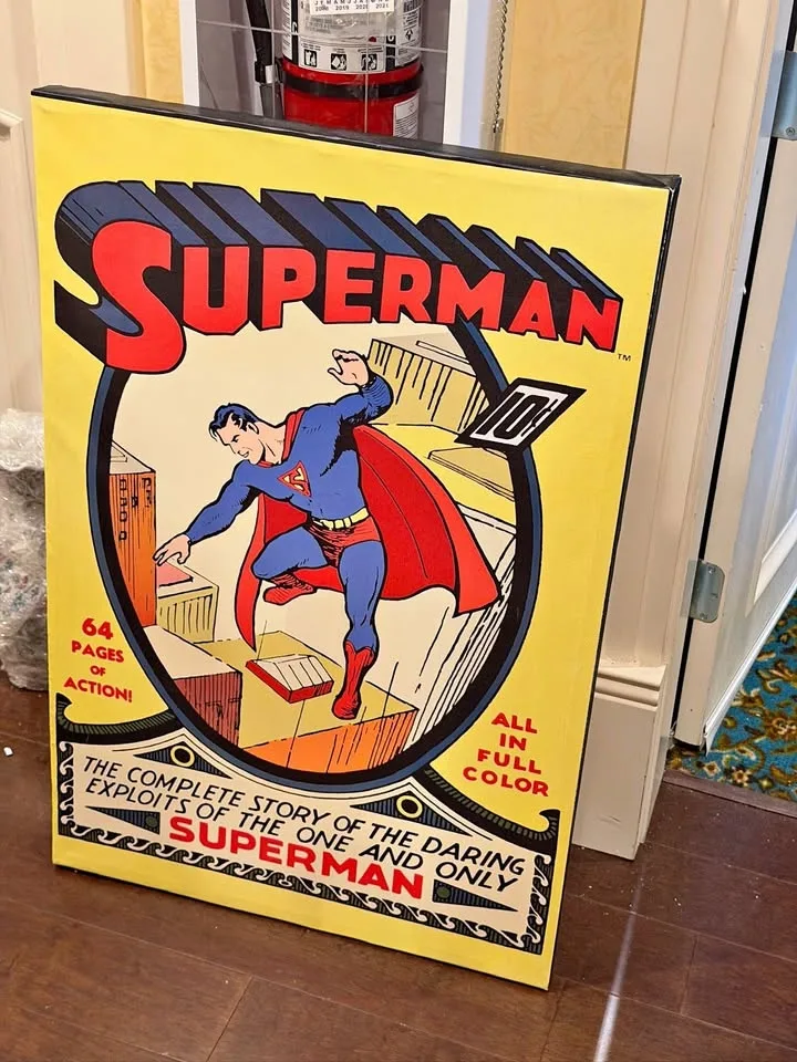 Superman Comic Cover Wall Art
