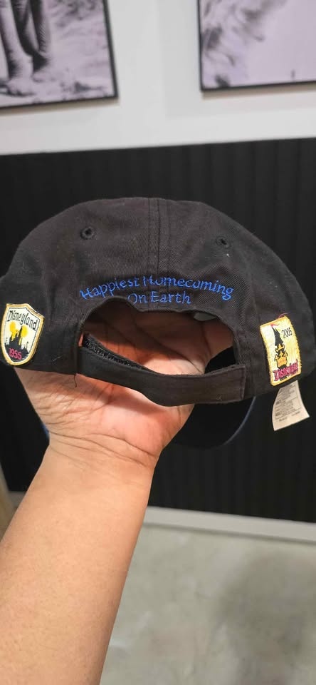 Rare Disneyland 50th Anniversary Black Baseball Cap - photo 2