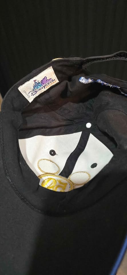 Rare Disneyland 50th Anniversary Black Baseball Cap - photo 3
