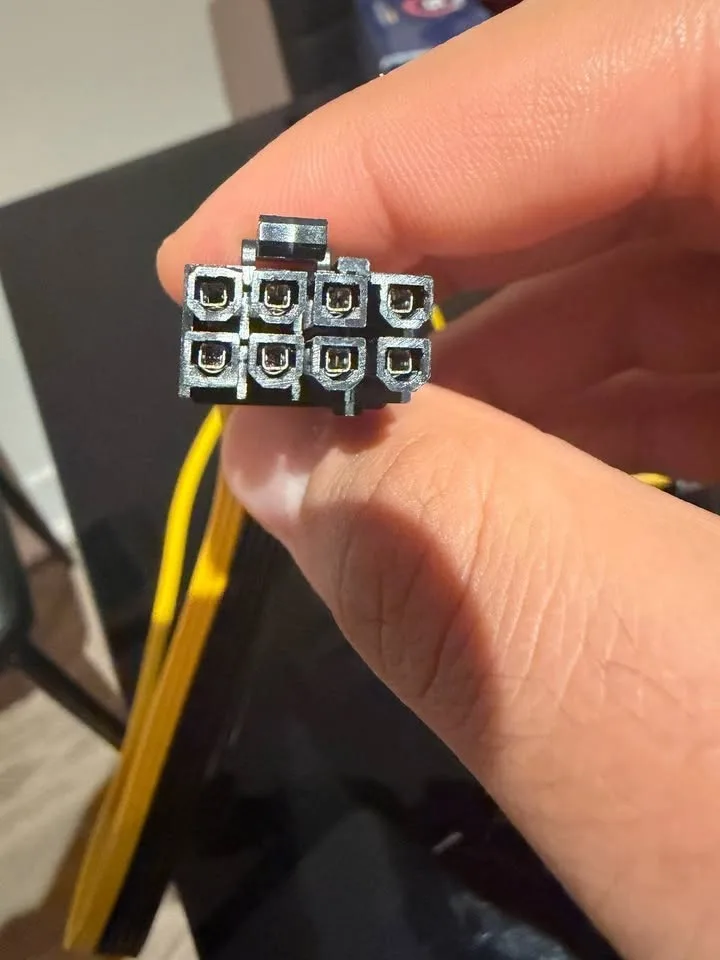 DKARDU 8 pin Male to Dual 2 x 8 Pin Male PCIe cable image indicator(4)