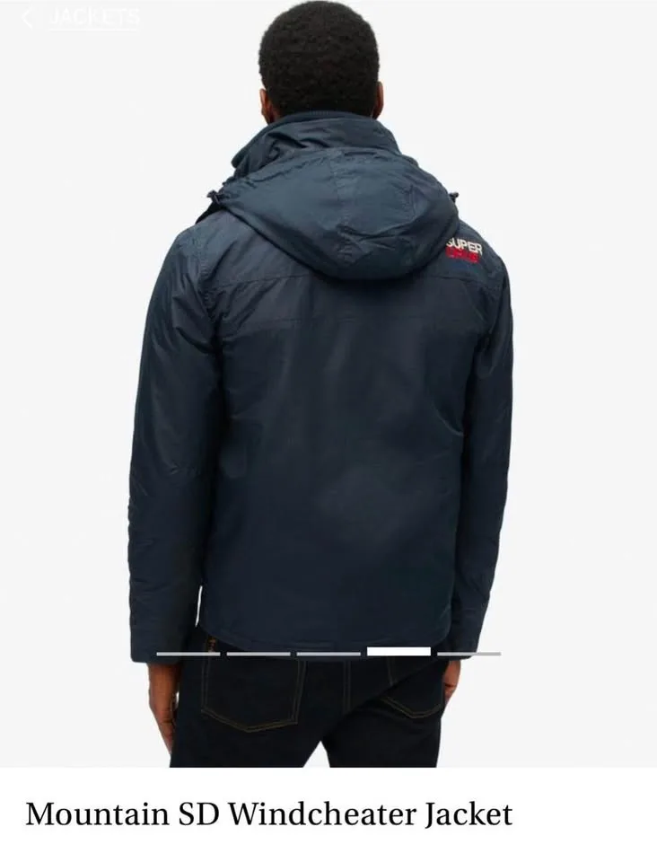 SuperDry Mountain SD wind Cheater jacket - Navy blue image indicator(2)