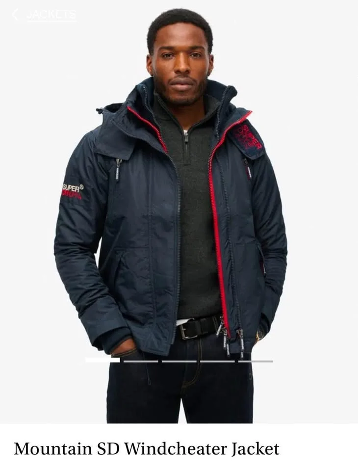 SuperDry Mountain SD wind Cheater jacket - Navy blue image indicator(3)