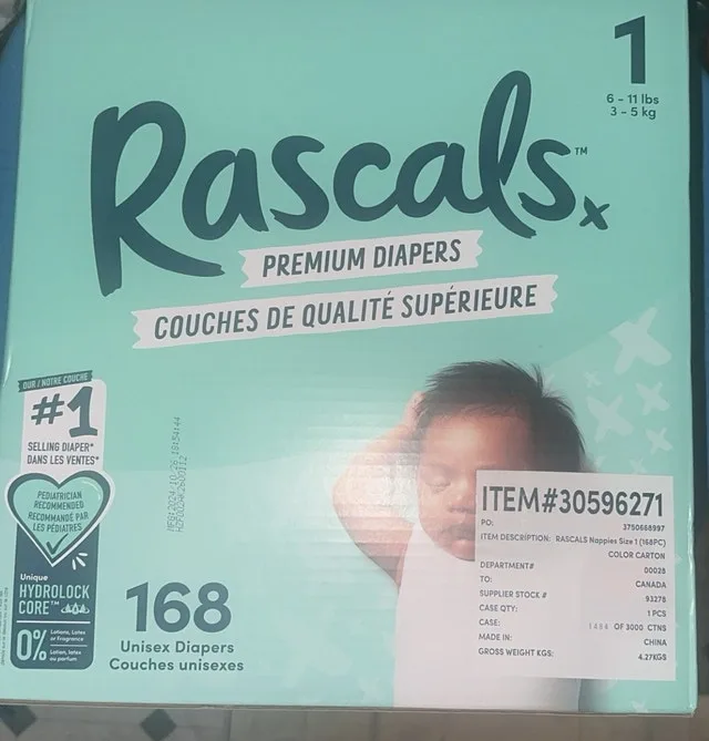 Rascal Size 1 Diapers