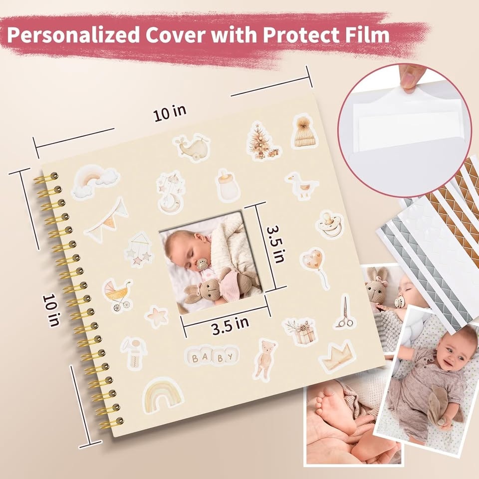 NEW~ First Year Scrapbook Album, Acid-Free, 10×10 - photo 2