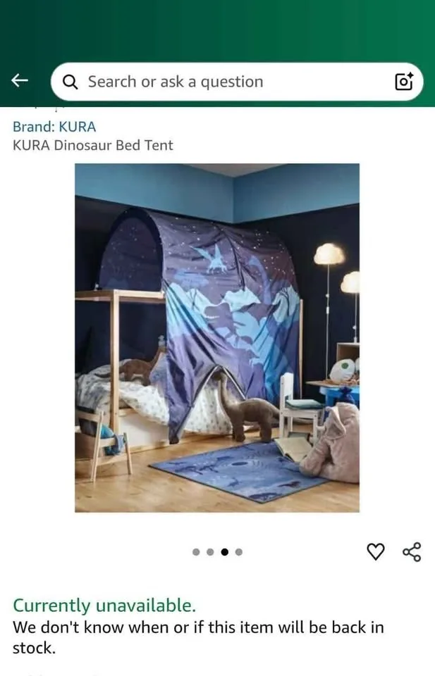 Kura Bed Tent/Canopy - Dinosaur image indicator(2)