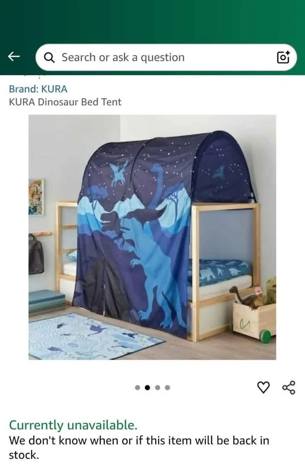 Kura Bed Tent/Canopy - Dinosaur image indicator(4)