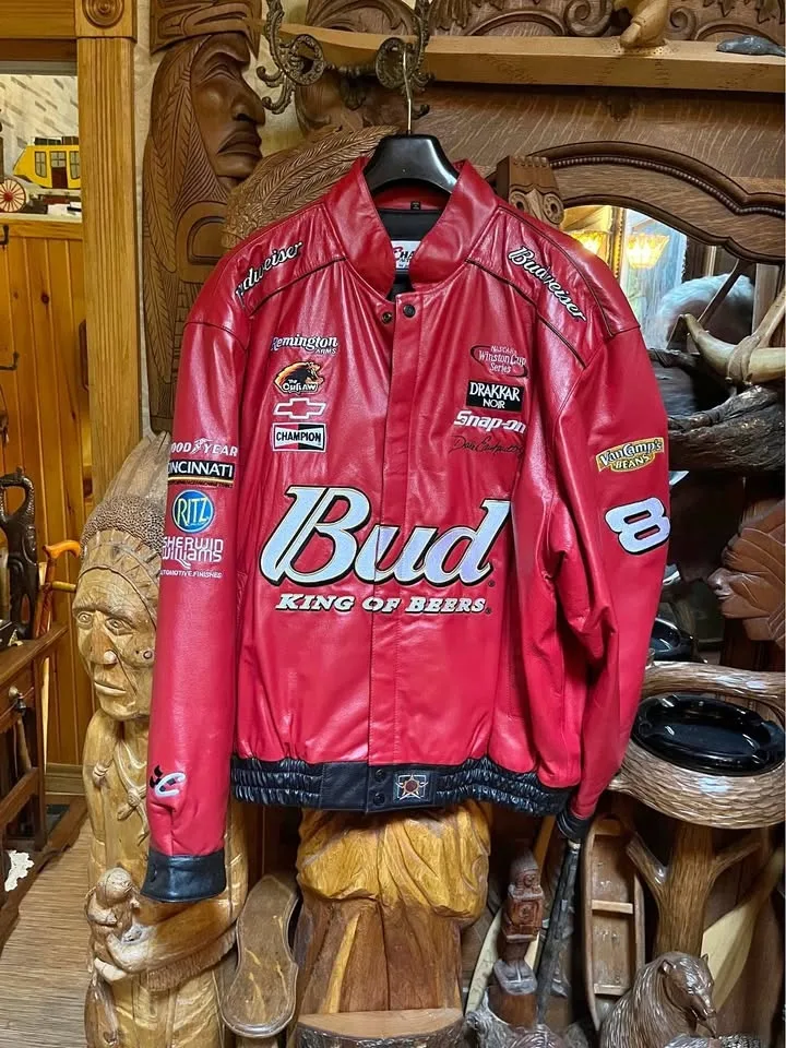 Dale Earnhardt JR Brand New Leather Nascar Jacket