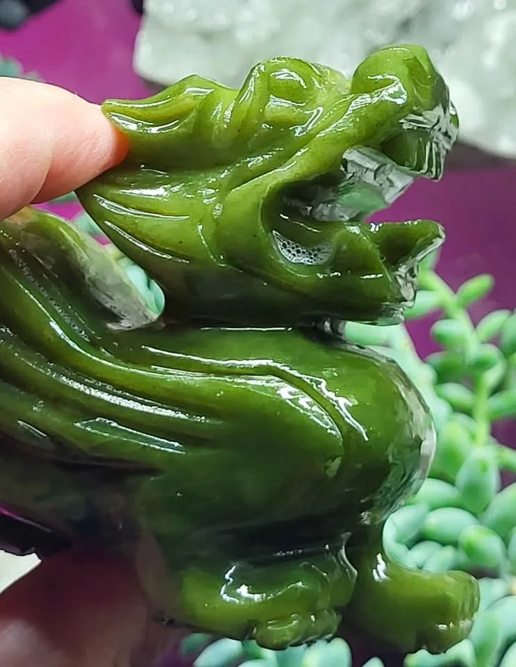 Xiuyan Jade Pixiu Crystal Carving image indicator(7)