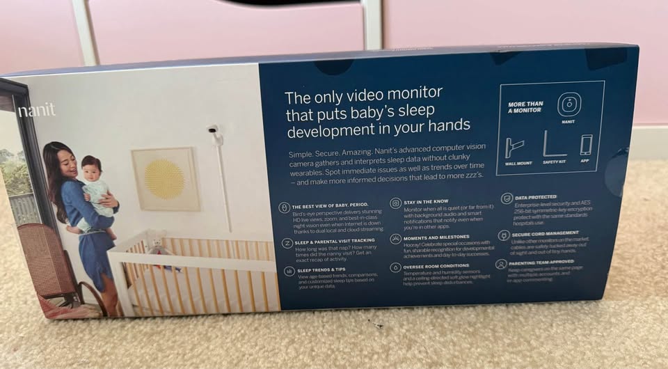 Nanit Baby HD Monitor with Wall Mount & Stand - photo 4