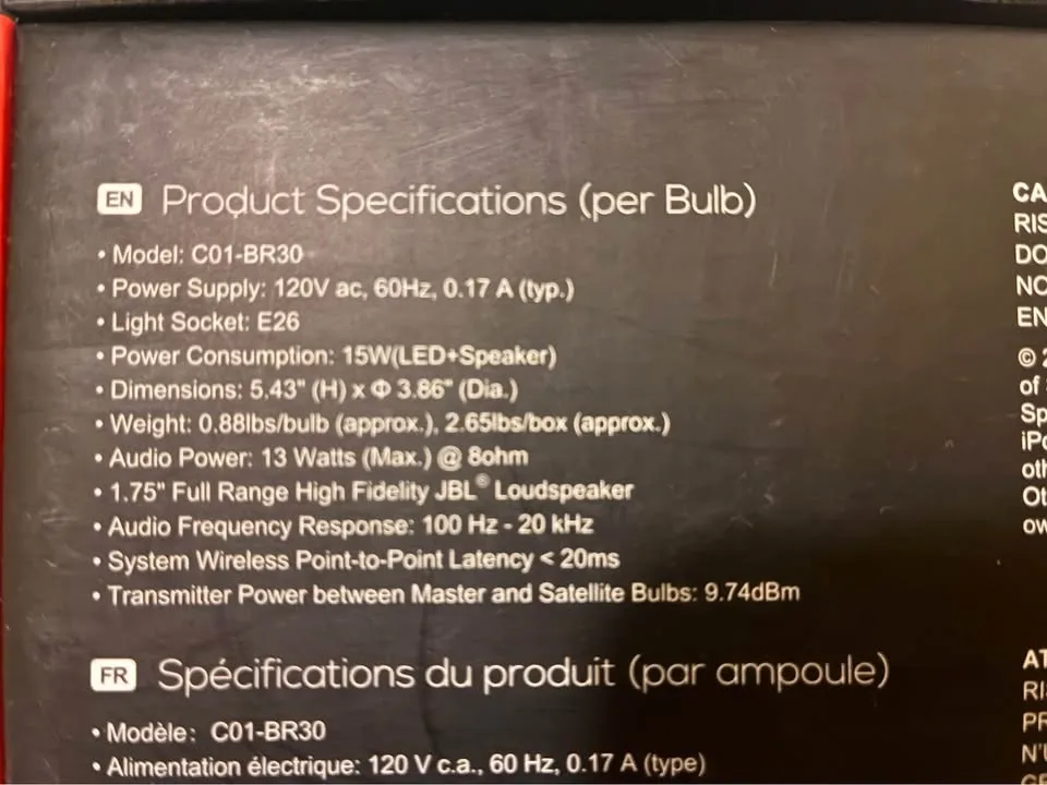 Sengled LED + JBL Bluetooth wireless speakers image indicator(4)