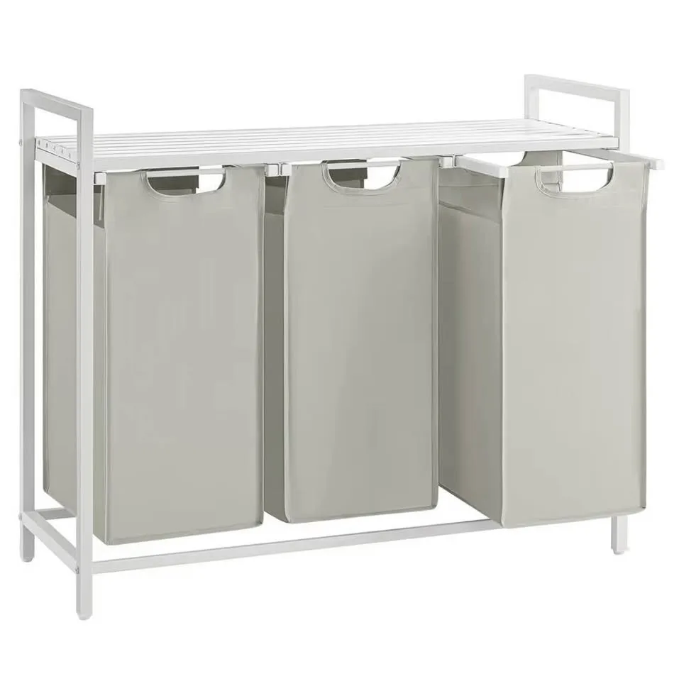 VASAGLE Laundry Hamper – 3-Bag Laundry Sorter - New image indicator(3)