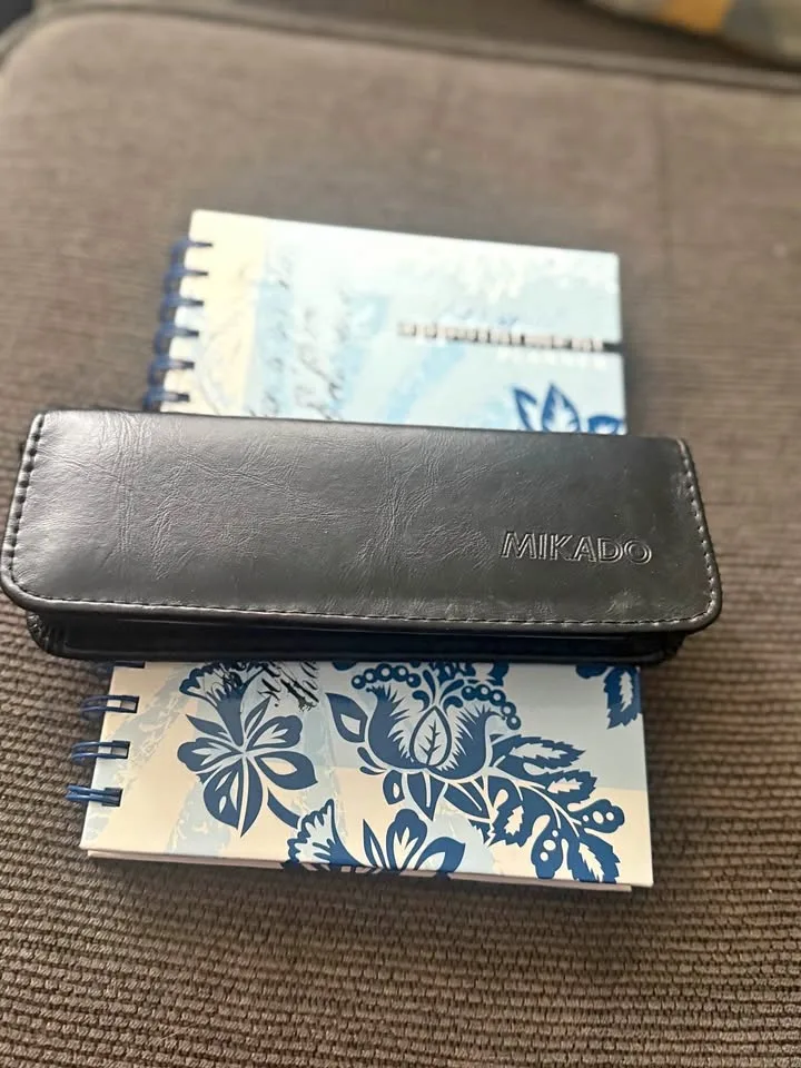 Appointment book and scissors case