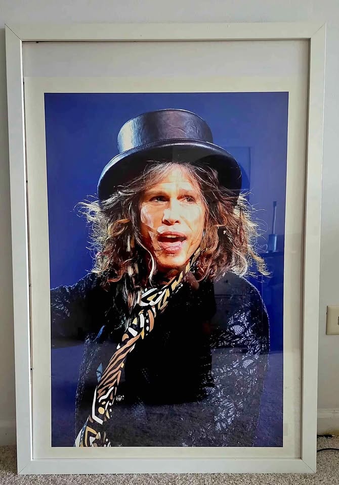 White wooden frame with clear plastic.