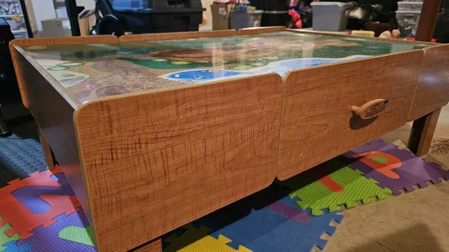 Imagination kids wooden train or toy/lego table large image indicator(2)