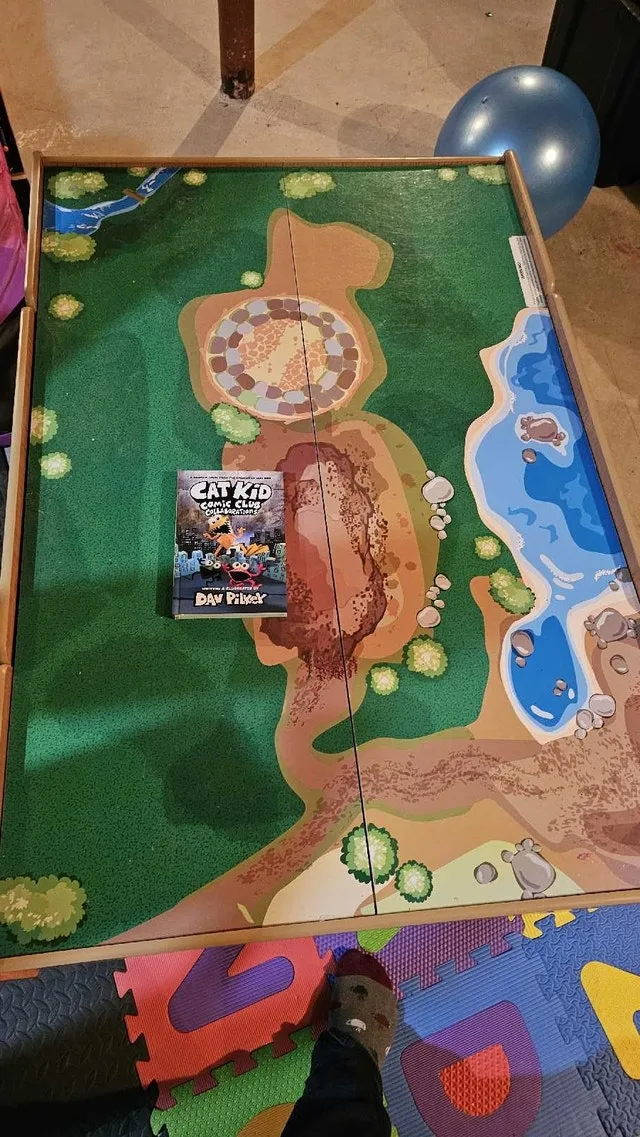 Imagination kids wooden train or toy/lego table large image indicator(3)