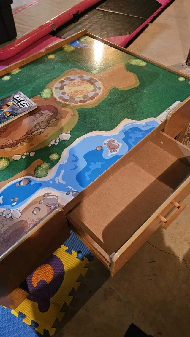 Imagination kids wooden train or toy/lego table large image indicator(4)