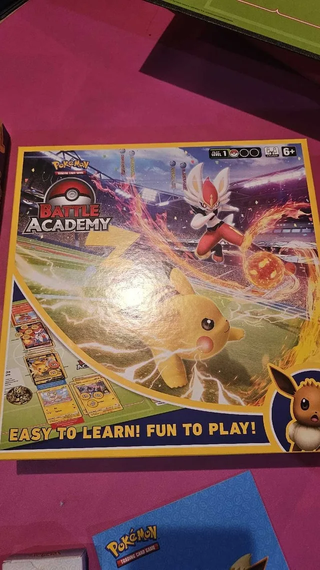 Pokemon card game with full three decks of cards