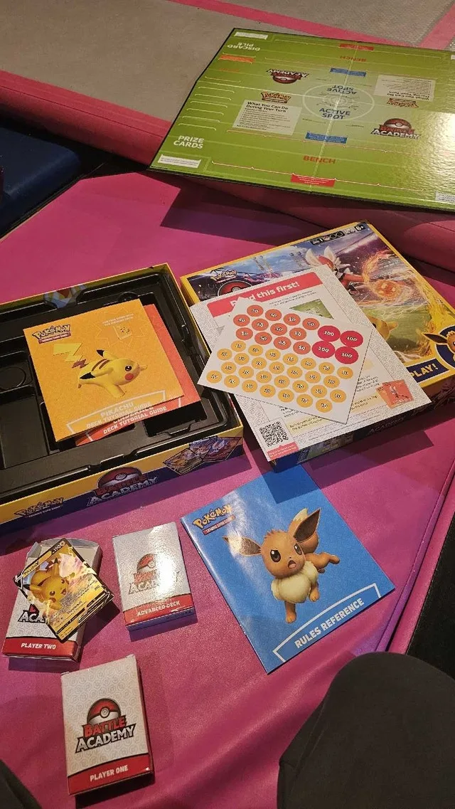 Pokemon card game with full three decks of cards image indicator(2)