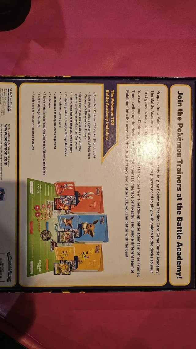 Pokemon card game with full three decks of cards image indicator(3)