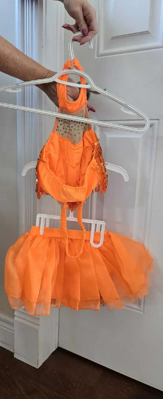 Girls Glamour dance outfit costume for competitive dance