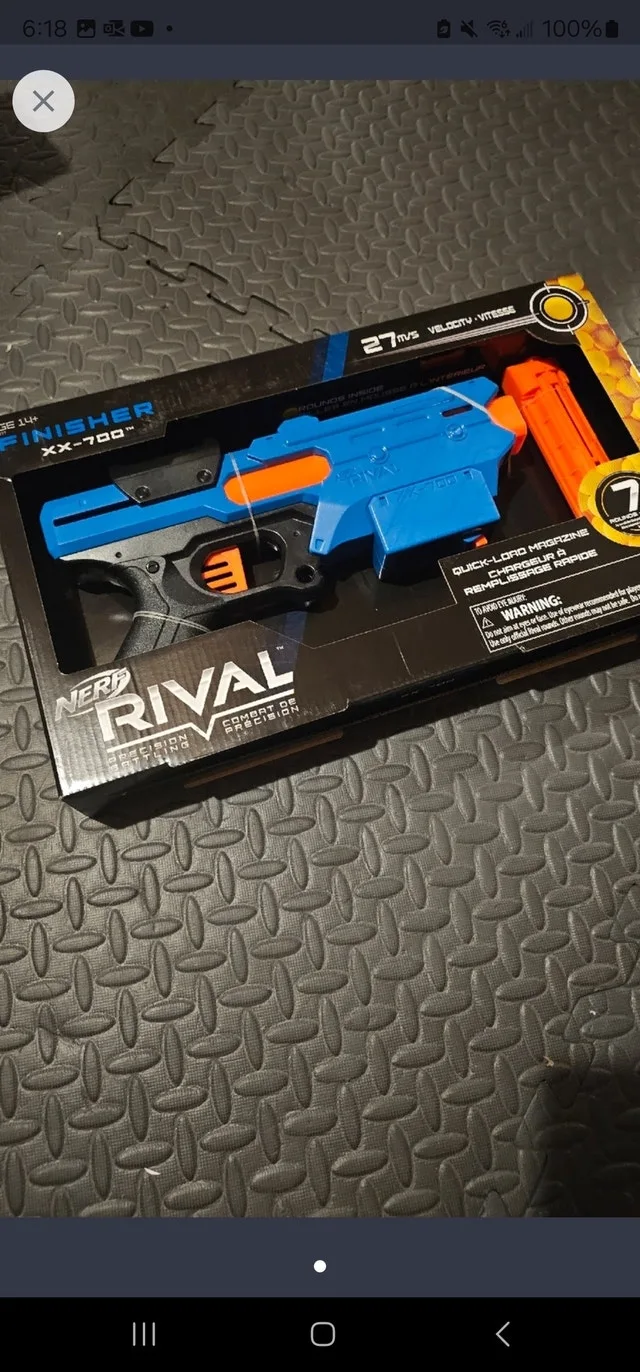 Kids nerf rival toy guns brand new in sealed box