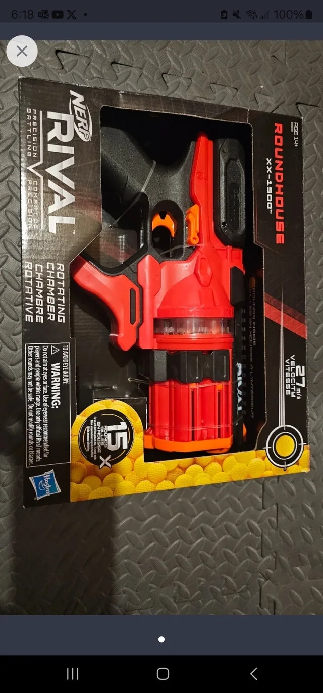 Kids nerf rival toy guns brand new in sealed box image indicator(2)