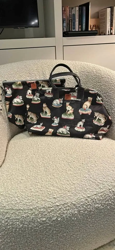 Plucky Kid canvas purse and pouch