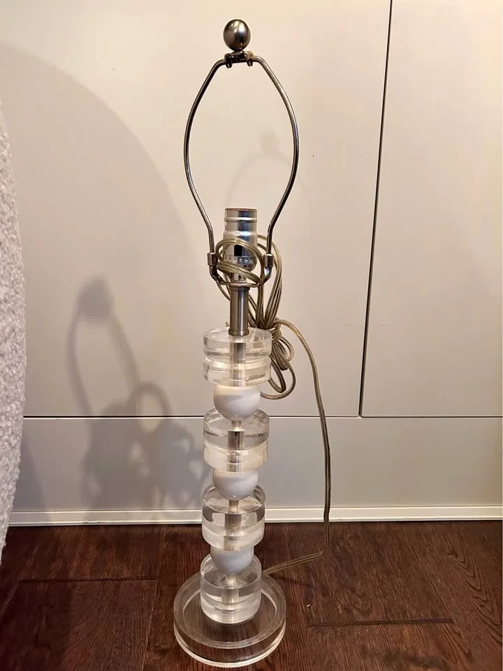 Lucite lamp base